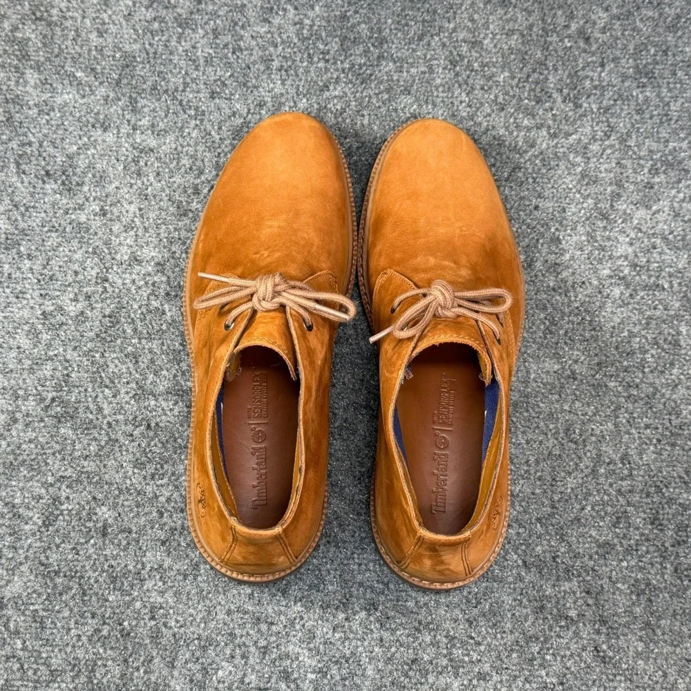 Timberland Port Union Chukka Boots Men's 9 Brown Leather Waterproof Classic Shoe